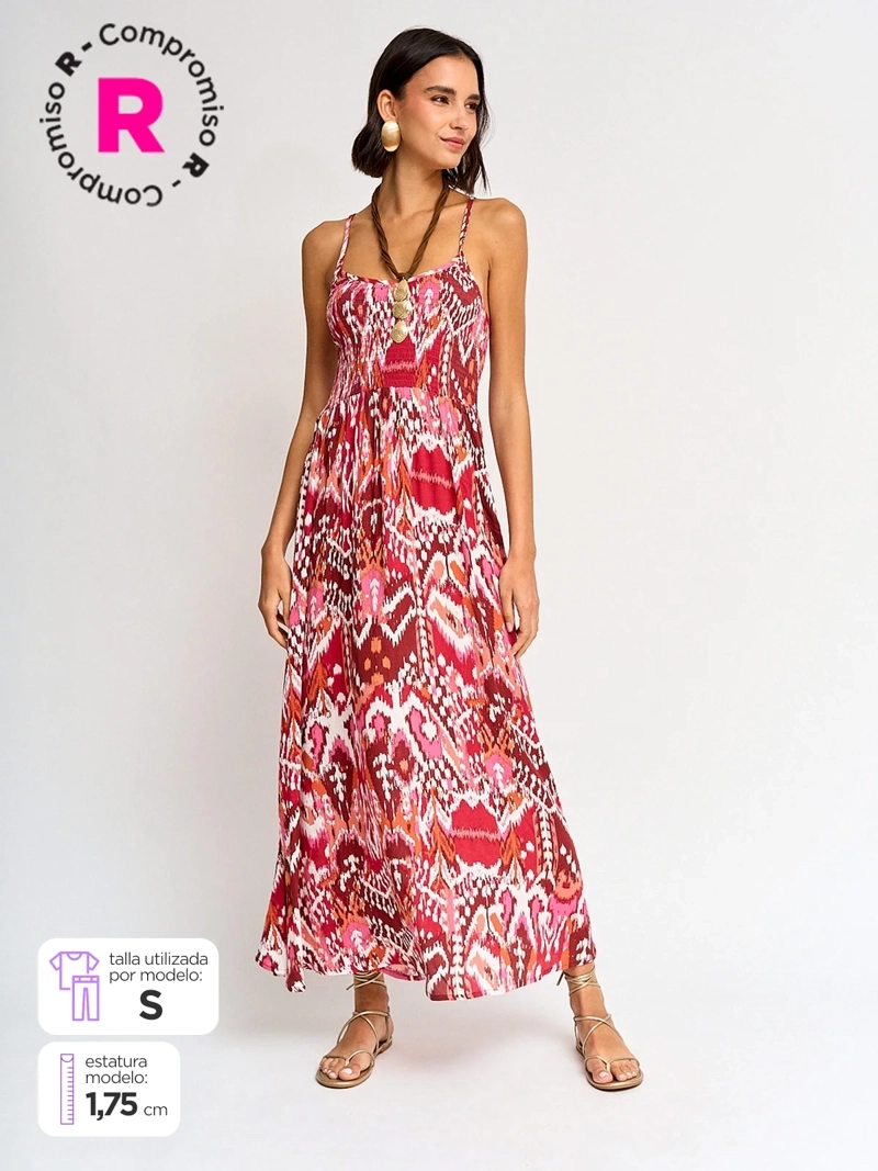 VESTIDO MUJER TATIENNE LARGO PANAL ESCOTE - 1
