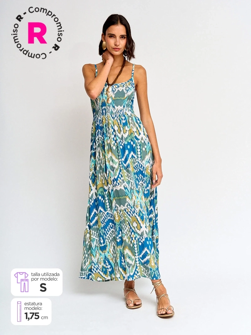 VESTIDO MUJER TATIENNE LARGO PANAL ESCOTE - 1