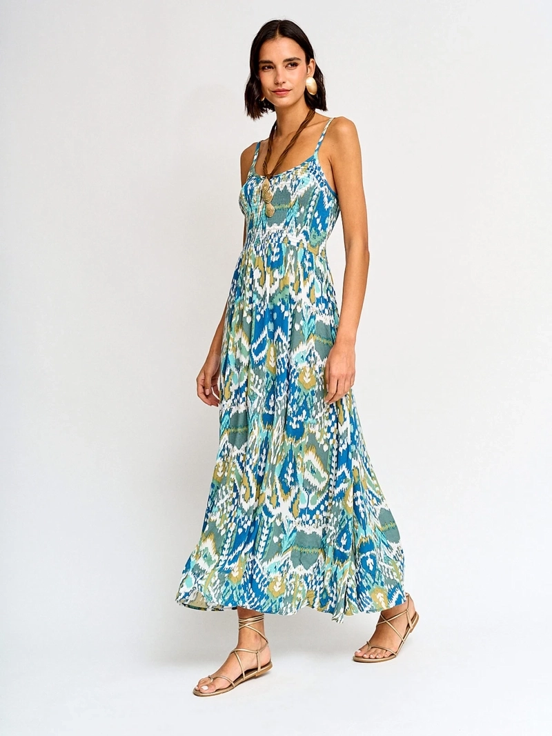 VESTIDO MUJER TATIENNE LARGO PANAL ESCOTE - 2