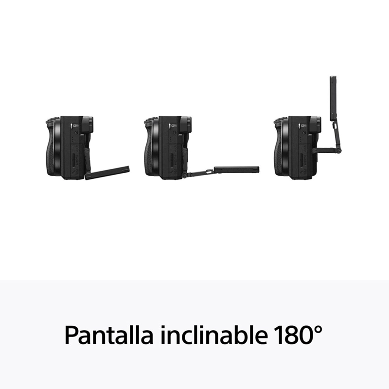 CÁMARA DIGITAL MIRRORLESS SONY APS-C ILCE-6400K A6400 CINEMA 4K 24.2 MP + LENTE SELP16502 - 13