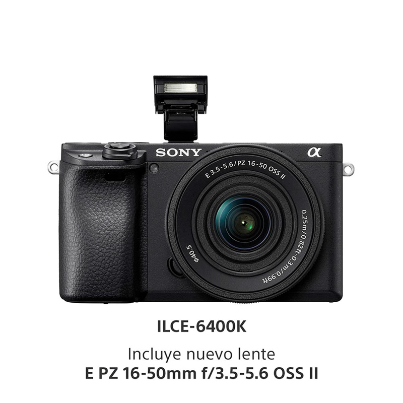 CÁMARA DIGITAL MIRRORLESS SONY APS-C ILCE-6400K A6400 CINEMA 4K
