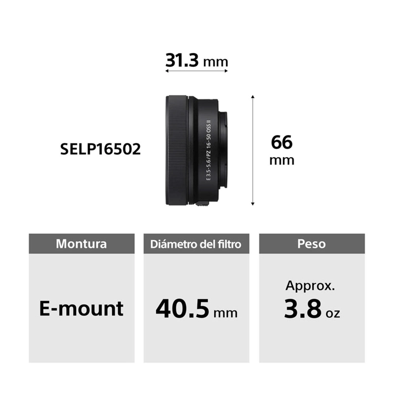 CÁMARA DIGITAL MIRRORLESS SONY APS-C ILCE-6400K A6400 CINEMA 4K 24.2 MP + LENTE SELP16502 - 10