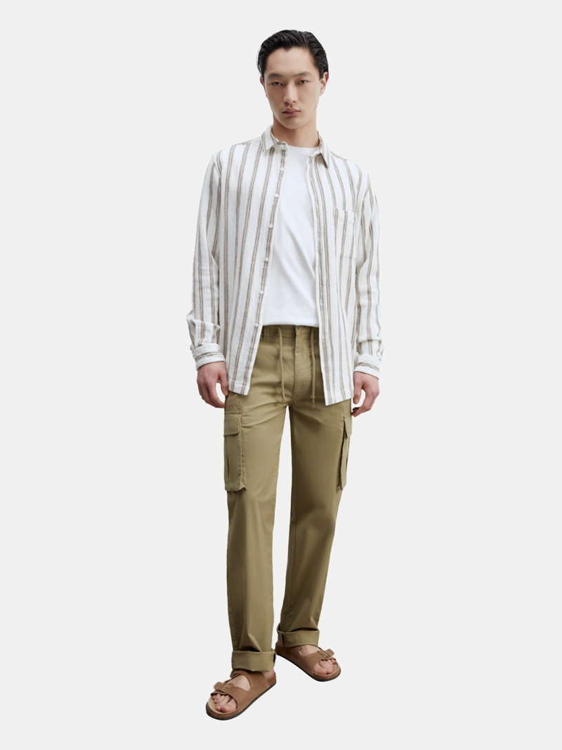 PANTALÓN HOMBRE SFERA ALGODÓN CAQUI 51378C4  - 1