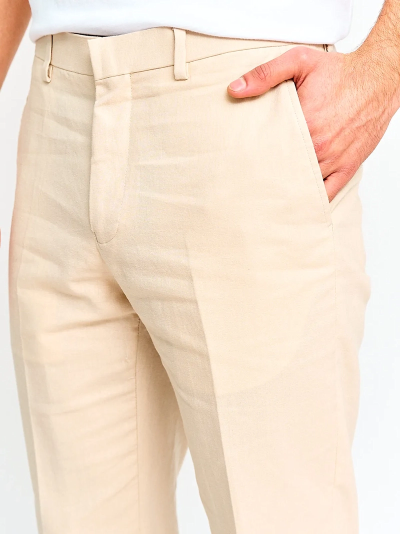 PANTALÓN HOMBRE CACHAREL LINO FORMAL - 3
