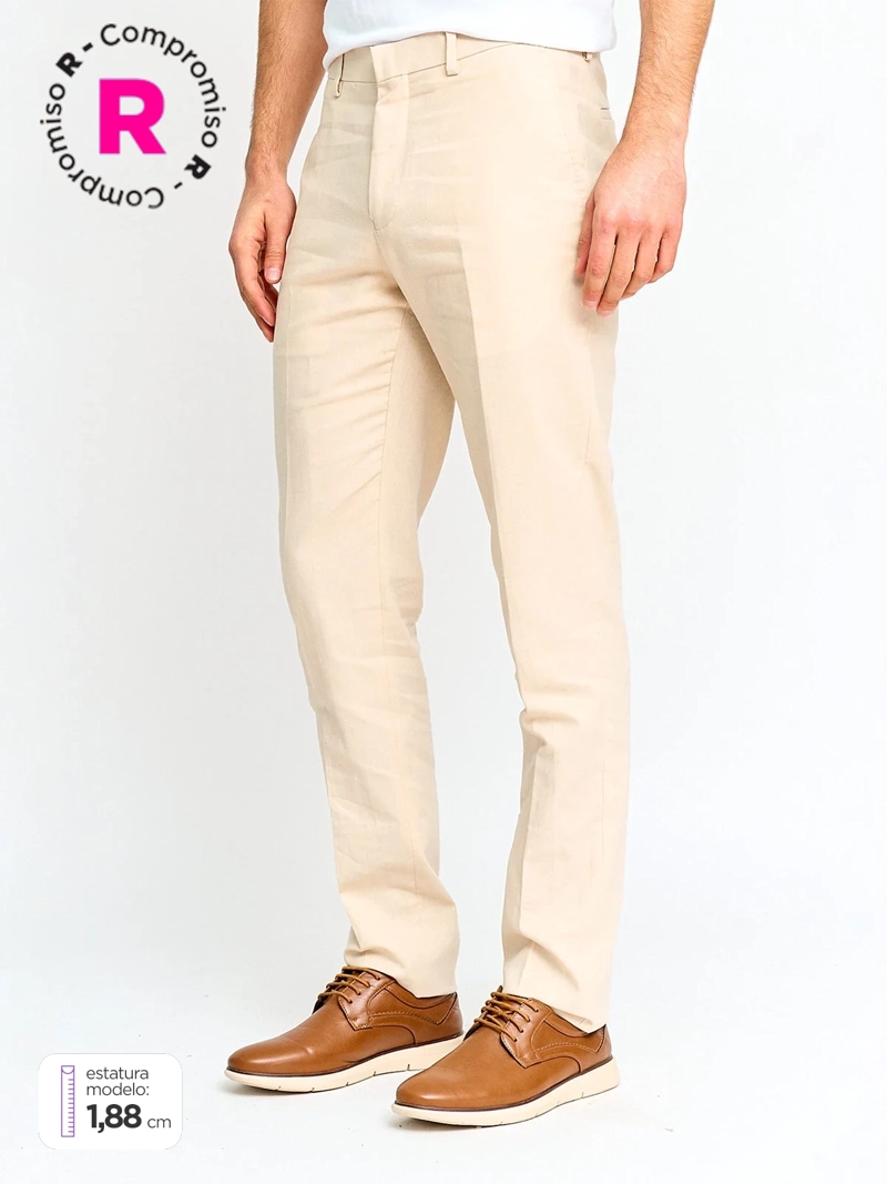 PANTALÓN HOMBRE CACHAREL LINO FORMAL