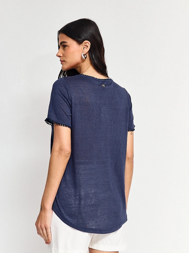 POLERA MUJER REGATTA LINO CUELLO EN V SIN MANGAS - 2