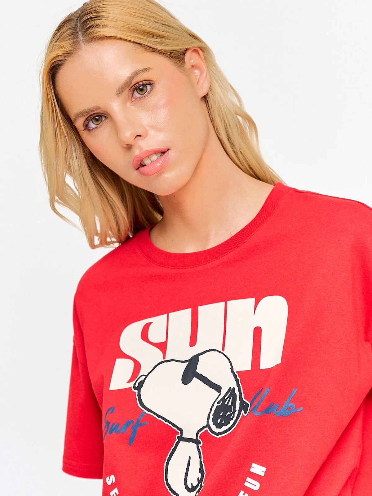 POLERA MUJER INDEX ALGODÓN MANGA CORTA SNOOPY - 3