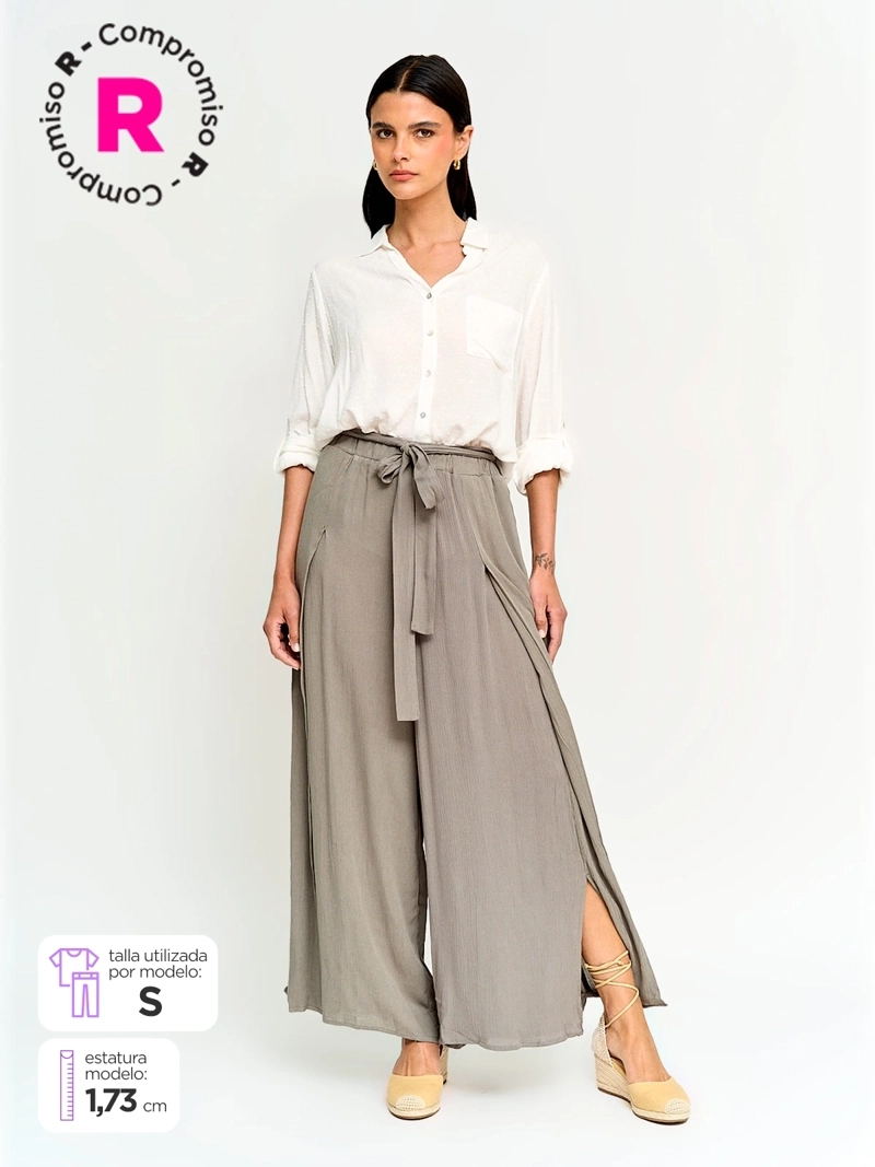 PANTALÓN MUJER AZIZ FLUIDO - 1