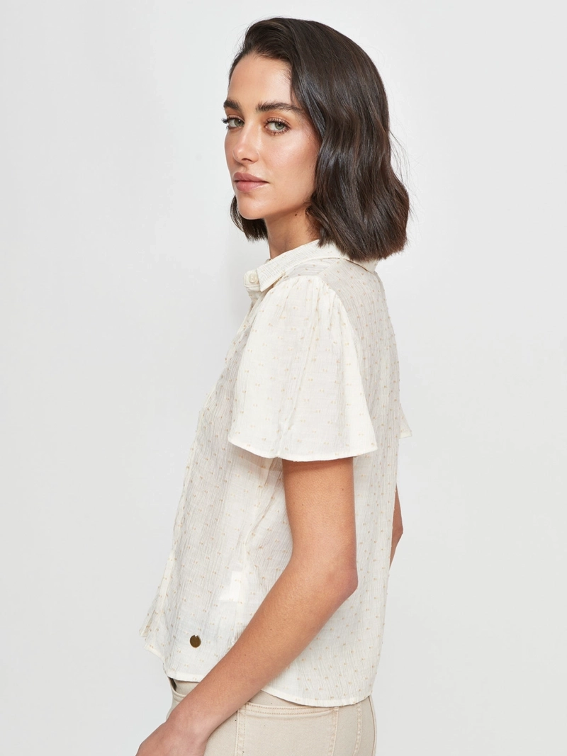 BLUSA MUJER REGATTA CUELLO CAMISERO MANGA CORTA - 2