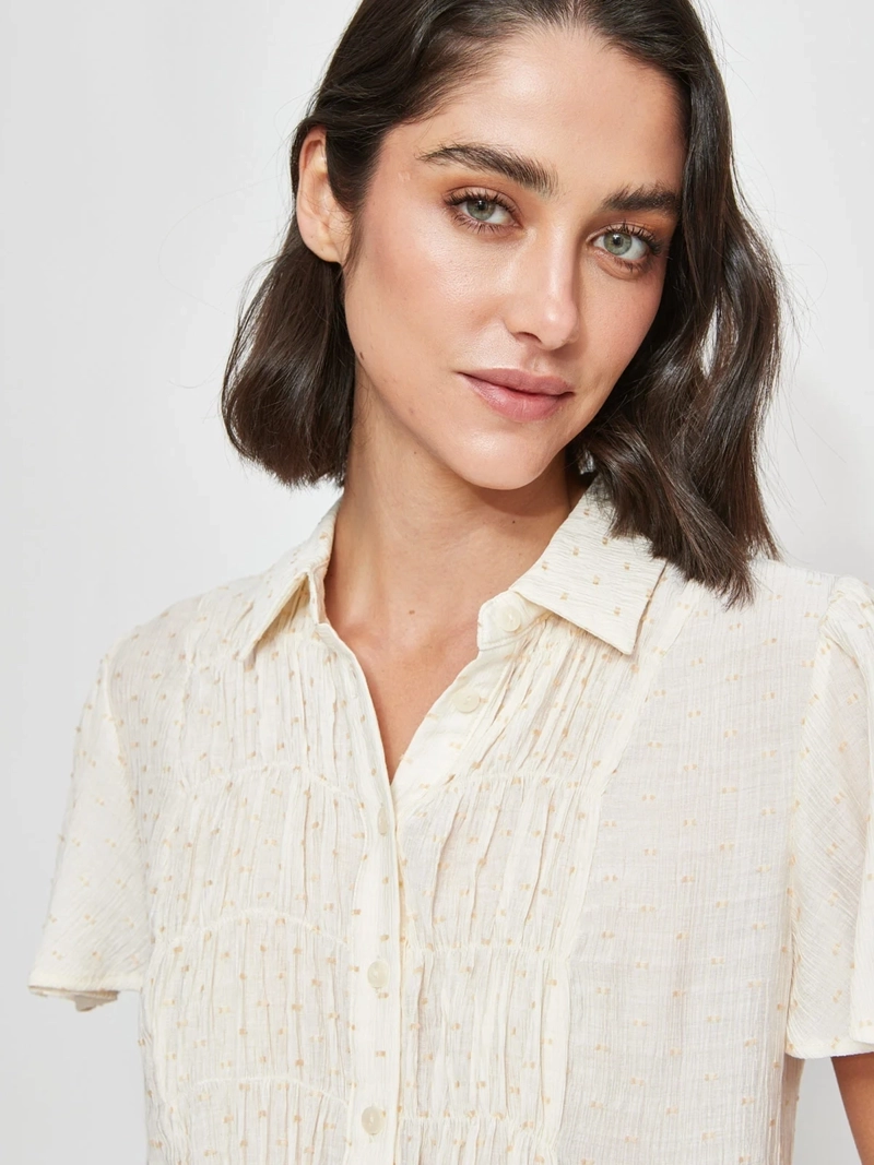 BLUSA MUJER REGATTA CUELLO CAMISERO MANGA CORTA - 3