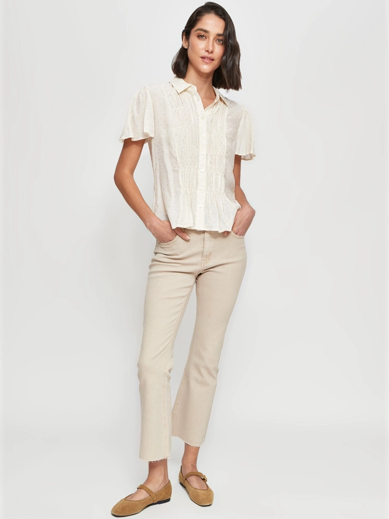 BLUSA MUJER REGATTA CUELLO CAMISERO MANGA CORTA - 4