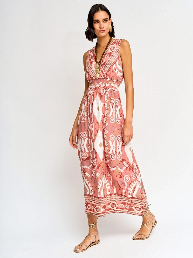 VESTIDO MUJER TATIENNE LARGO ESCOTE CRUZADO - 2