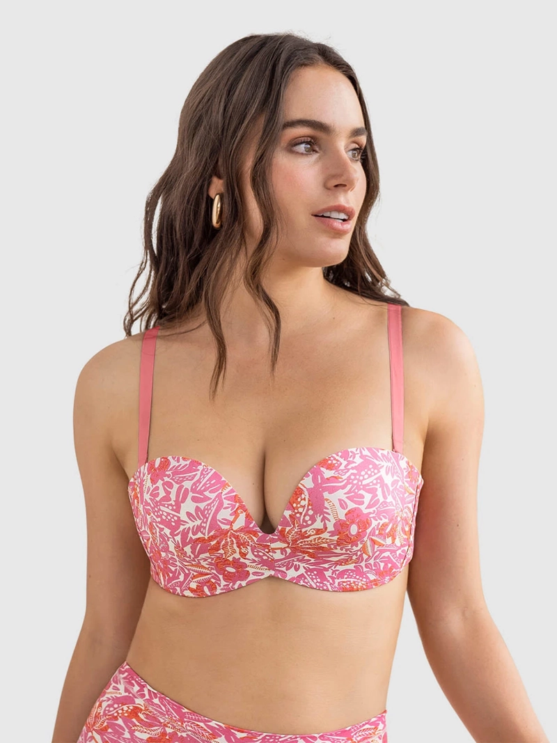 SOSTÉN LEONISA STRAPLESS ANTIGRAVEDAD DE REALCE ALTO SIN ARCO - 1