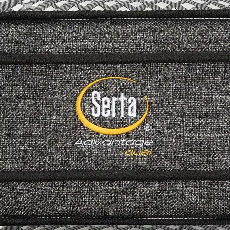 CAMA SERTA EUROPEA + RESPALDO TIBET ADVANTAGE DUAL KING PLATA - 6