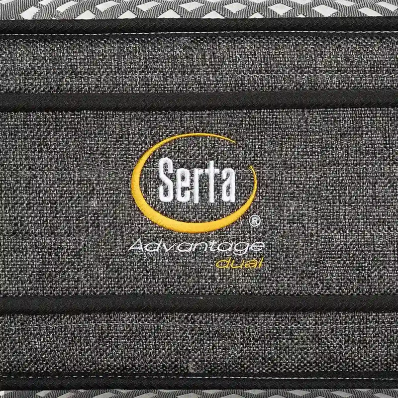 CAMA SERTA EUROPEA + RESPALDO TIGNES ADVANTAGE DUAL KING GRIS - 6