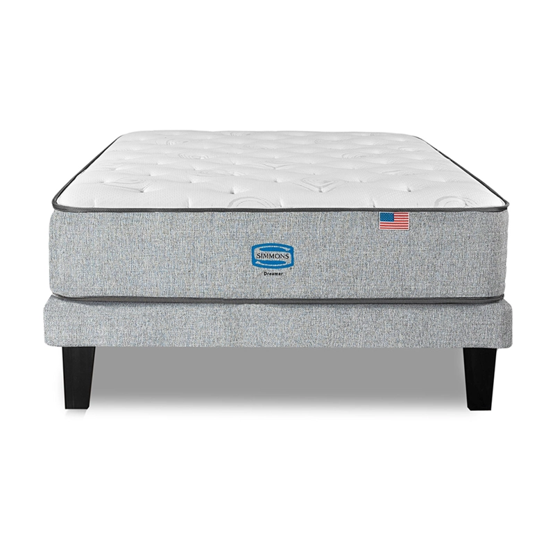 CAMA EUROPEA SERTA DREAMER 1.5PL + RESPALDO TIGNES PLATA  - 3