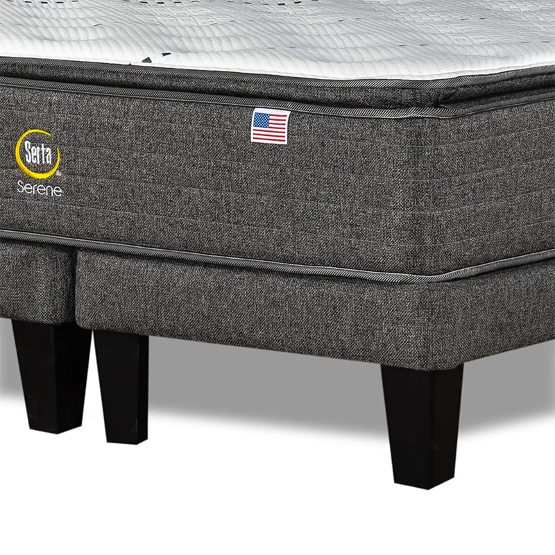 CAMA EUROPEA SERTA SERENE KING B/D + RESPALDO TIBET ARENA - 5