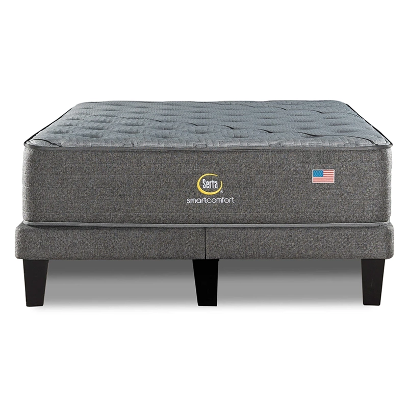 CAMA EUROPEA SERTA SMART COMFORT 2PL B/D + RESPALDO TIBET GRIS - 3