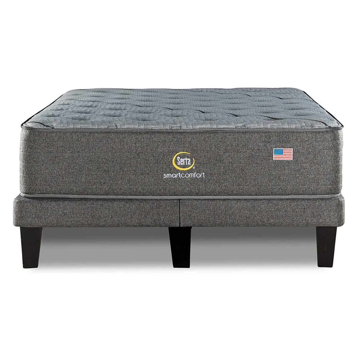 CAMA EUROPEA SERTA SMART COMFORT KING B/D + RESPALDO TIBET PLATA - 3