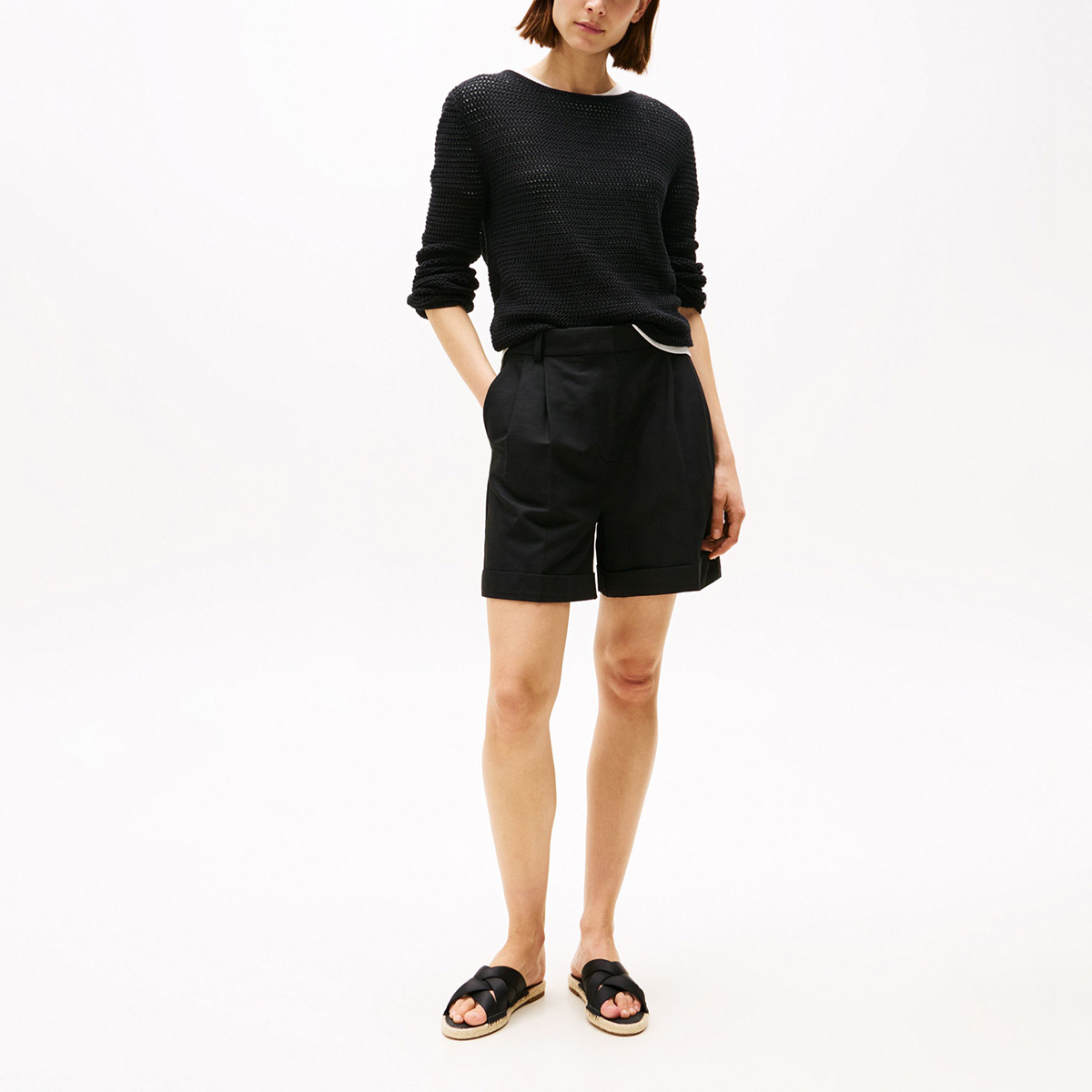 SANDALIAS MUJER TOMMY HILFIGER NEGRO FW0FW08502BDS - 2