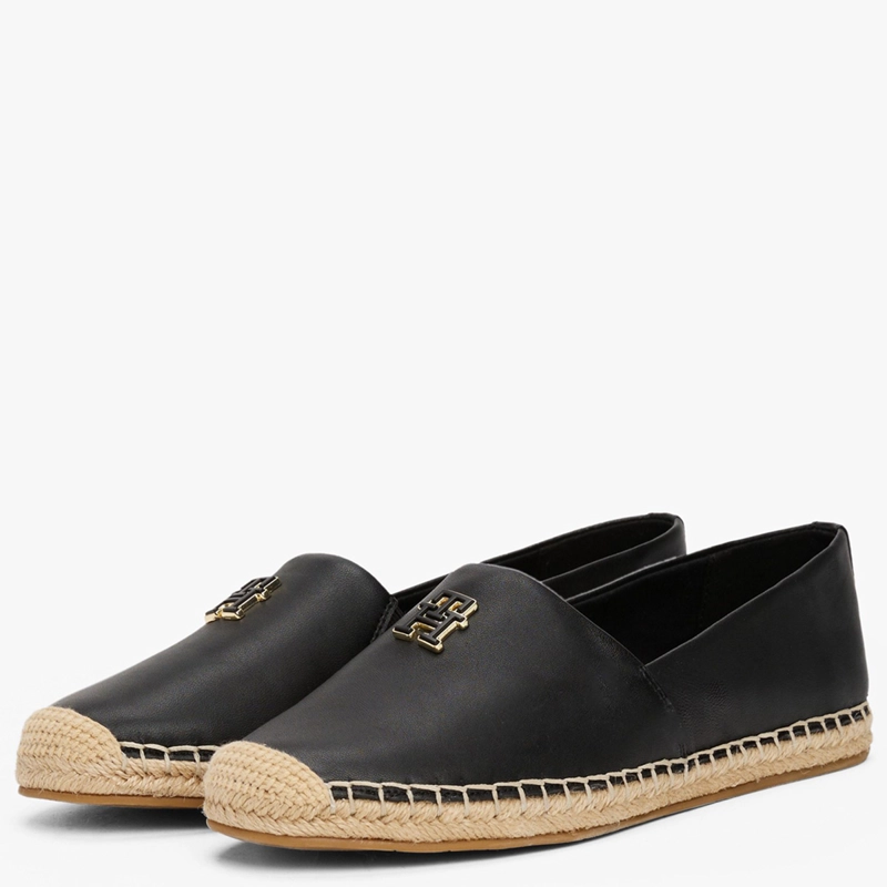 ALPARGATAS MUJER TOMMY HILFIGER  NEGRO FW0FW08540BDS  - 2