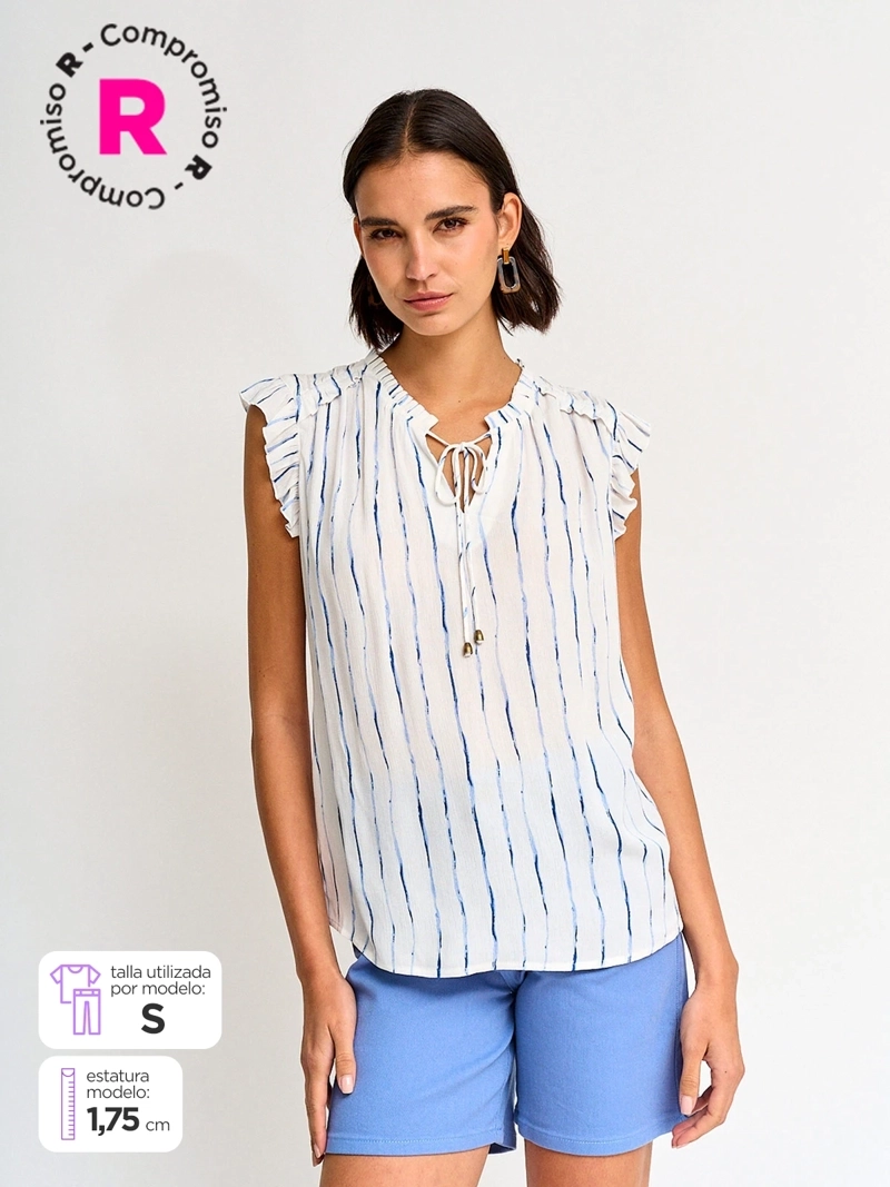 BLUSA MUJER REGATTA MANGA CORTA VUELO ESTAMPADA - 1