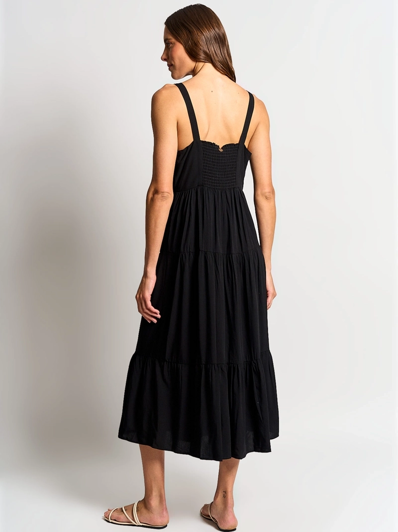 VESTIDO MUJER REGATTA LARGO TIRANTES BOTONES PERLADOS - 3