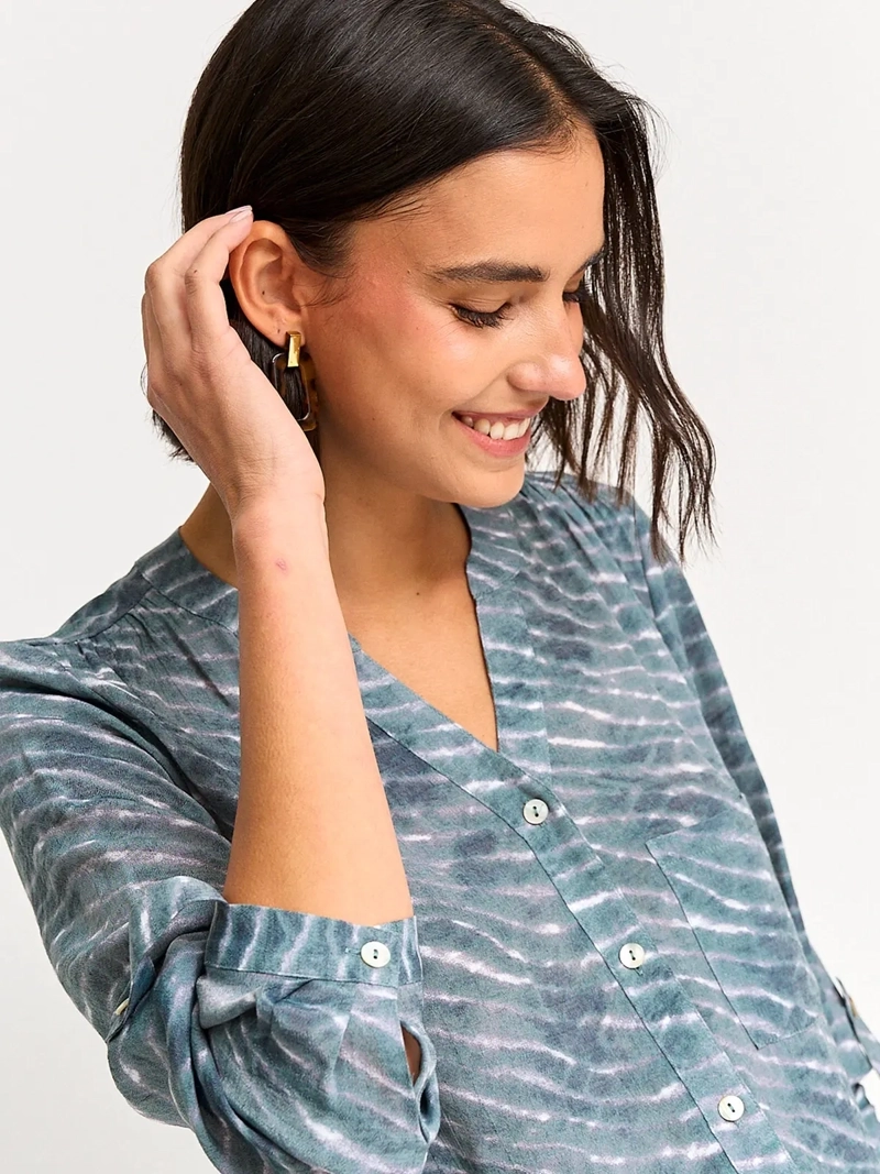 BLUSA MUJER REGATTA MANGA LARGA ESTAMPADA - 3