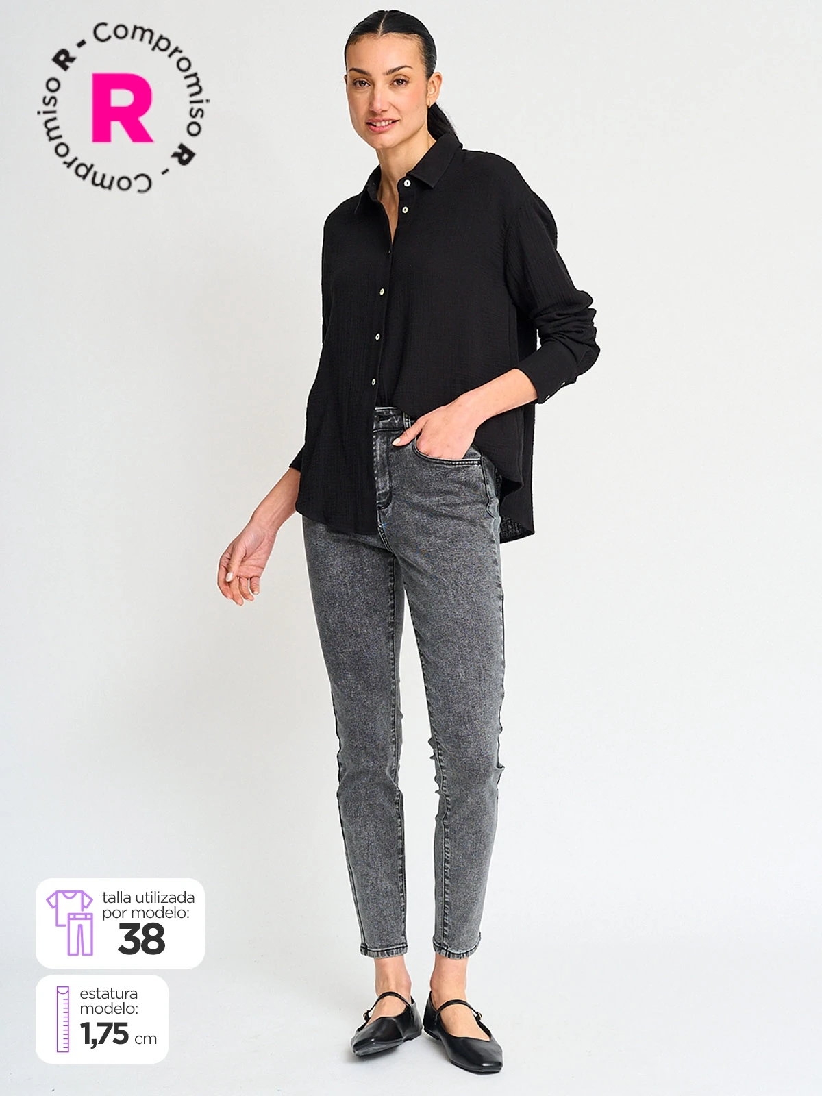 JEANS MUJER MARQUIS SKINNY ALGODÓN  - 1