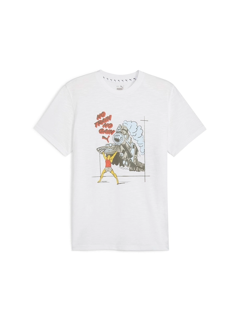 PUMA POLERA HOMBRE PUMA 525849 ALGODÓN BLANCO MANGA CORTA NO TRAIN NO GAIN