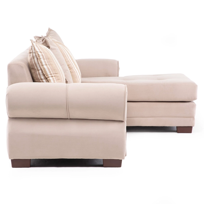 SECCIONAL DERECHO LIVING FACTORY ARIZONA 4 CUERPOS BEIGE - 4