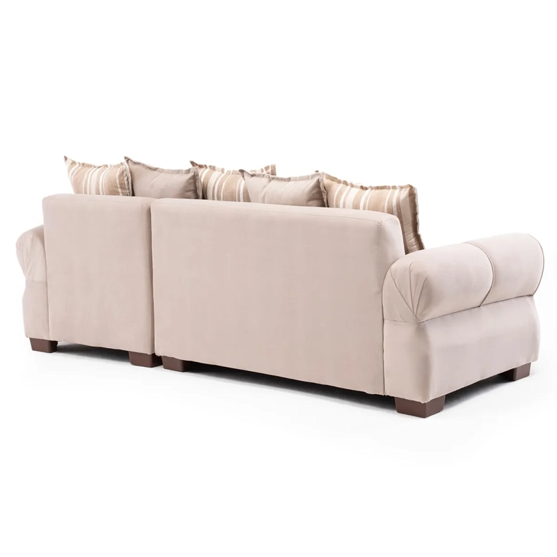 SECCIONAL DERECHO LIVING FACTORY ARIZONA 4 CUERPOS BEIGE - 4