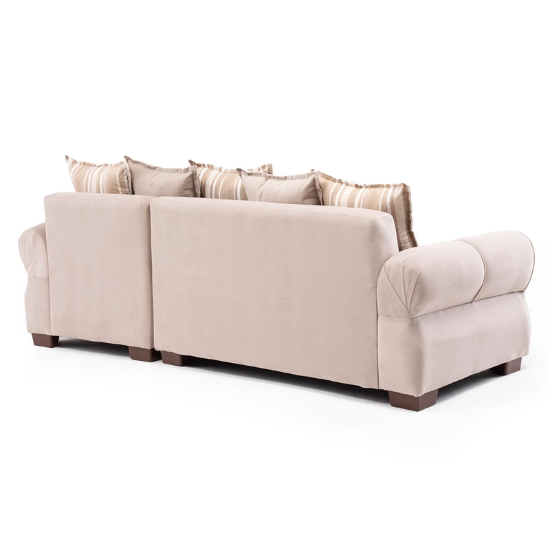 SECCIONAL DERECHO LIVING FACTORY ARIZONA 4 CUERPOS BEIGE - 5