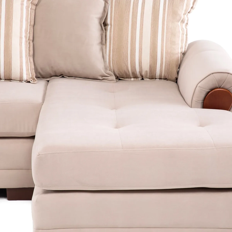 SECCIONAL DERECHO LIVING FACTORY ARIZONA 4 CUERPOS BEIGE - 5