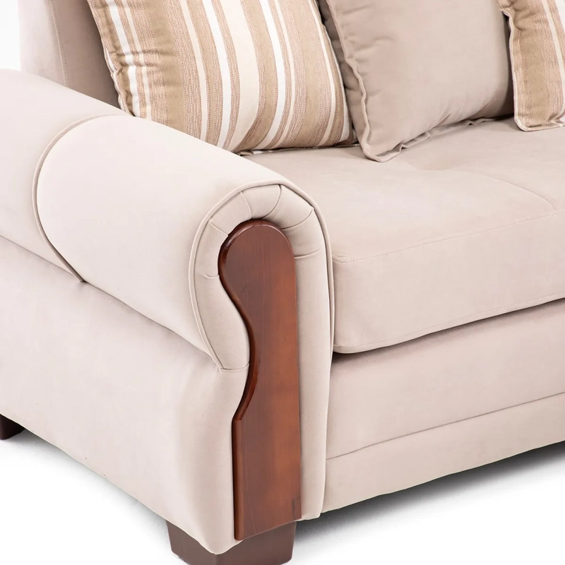 SECCIONAL DERECHO LIVING FACTORY ARIZONA 4 CUERPOS BEIGE - 6