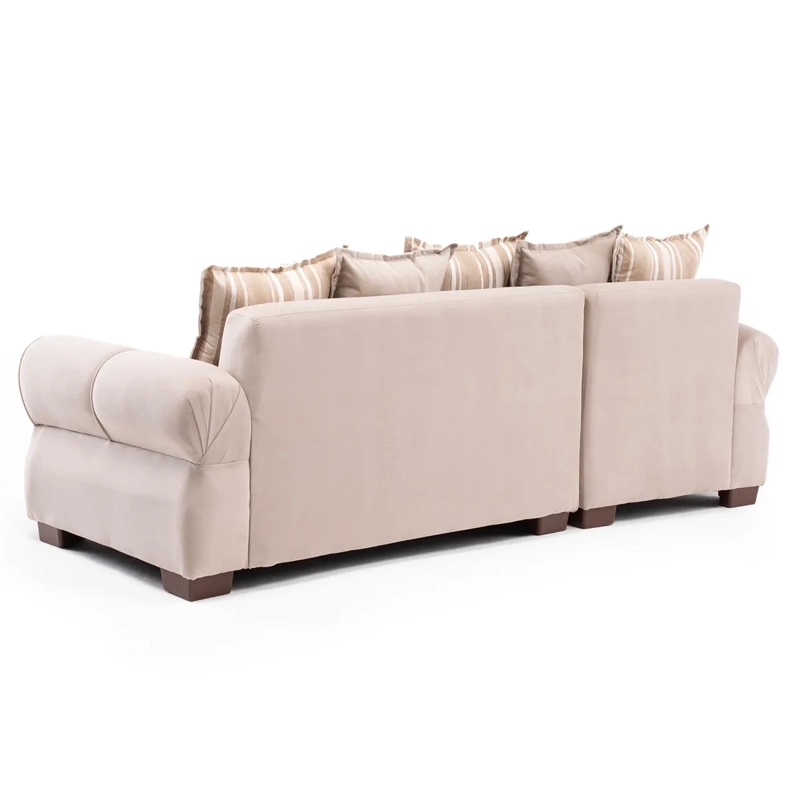 SECCIONAL IZQUIERDO LIVING FACTORY ARIZONA 4 CUERPOS BEIGE - 4