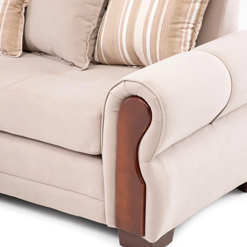 SECCIONAL IZQUIERDO LIVING FACTORY ARIZONA 4 CUERPOS BEIGE - 6