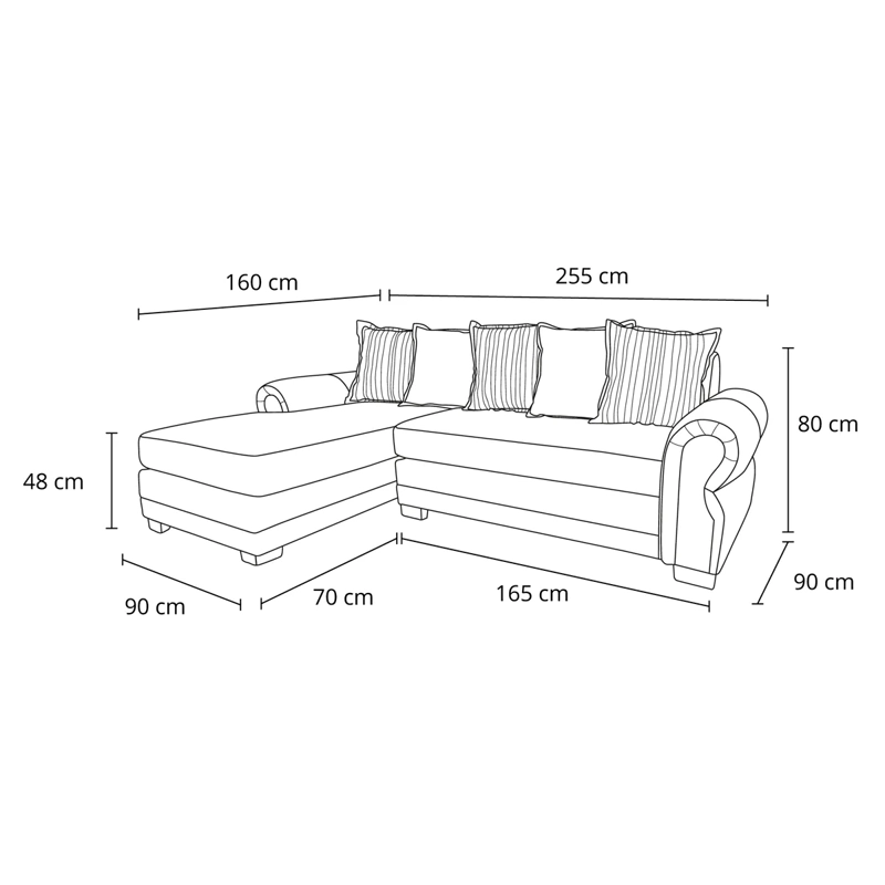 SECCIONAL IZQUIERDO LIVING FACTORY ARIZONA 4 CUERPOS BEIGE - 9
