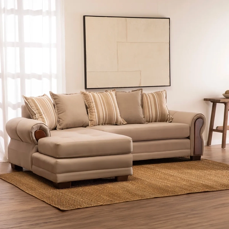 SECCIONAL IZQUIERDO LIVING FACTORY ARIZONA 4 CUERPOS BEIGE - 10