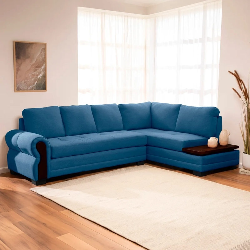 SECCIONAL DERECHO LIVING FACTORY MICHIGAN 6 CUERPOS AZUL - 10