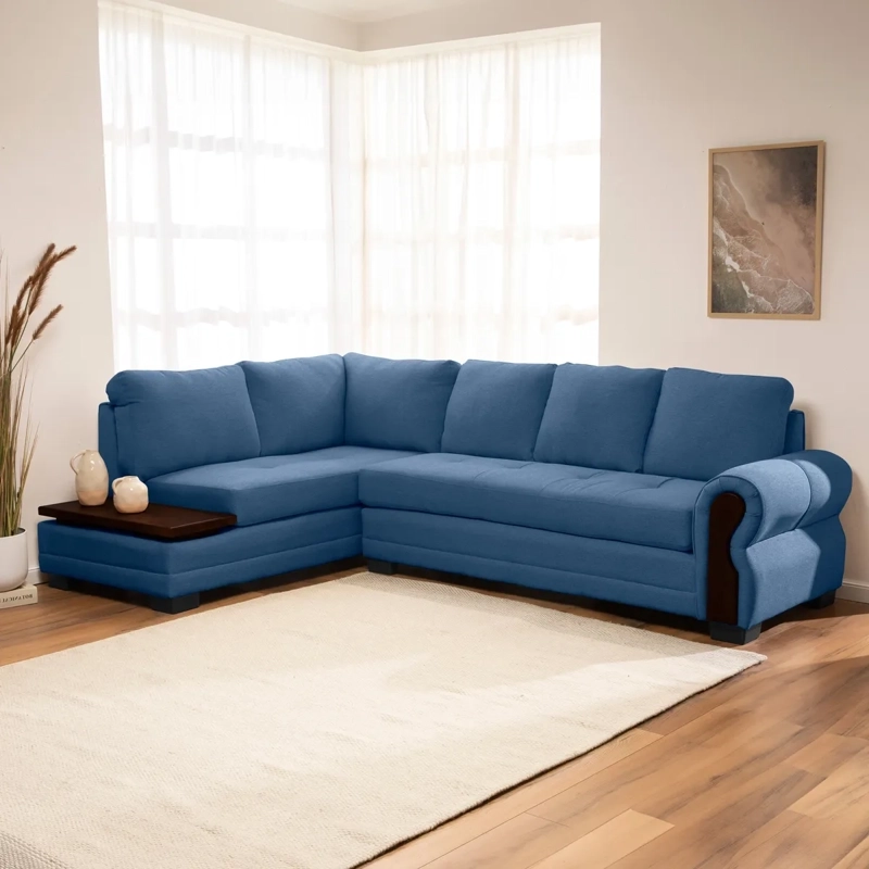 SECCIONAL IZQUIERDO LIVING FACTORY MICHIGAN 6 CUERPOS AZUL - 10