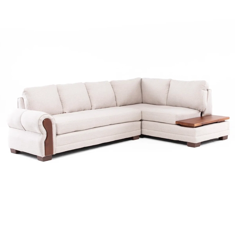 SECCIONAL DERECHO LIVING FACTORY MICHIGAN 6 CUERPOS BEIGE - 1