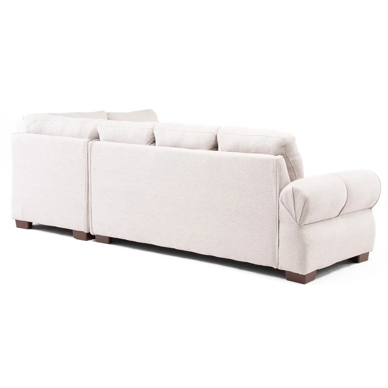 SECCIONAL DERECHO LIVING FACTORY MICHIGAN 6 CUERPOS BEIGE - 4