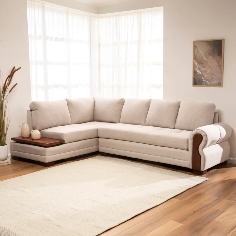 SECCIONAL IZQUIERDO LIVING FACTORY MICHIGAN 6 CUERPOS BEIGE - 10