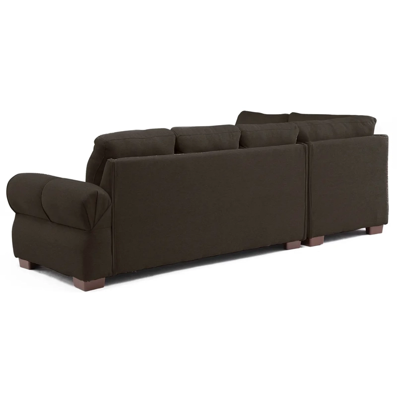 SECCIONAL IZQUIERDO LIVING FACTORY MICHIGAN 6 CUERPOS CAFÉ - 4