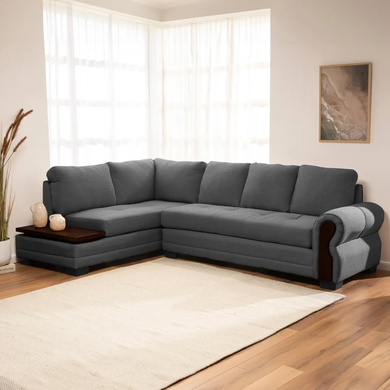 SECCIONAL IZQUIERDO LIVING FACTORY MICHIGAN 6 CUERPOS GRIS - 10