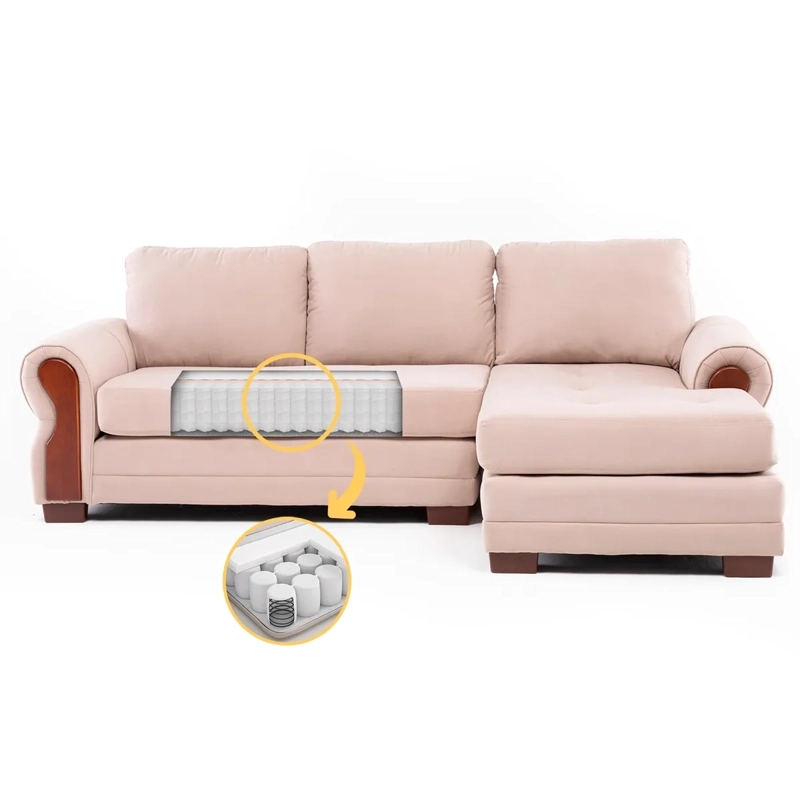SECCIONAL DERECHO LIVING FACTORY OREGON 4 CUERPOS BEIGE - 2
