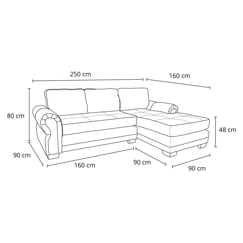 SECCIONAL DERECHO LIVING FACTORY OREGON 4 CUERPOS BEIGE - 8