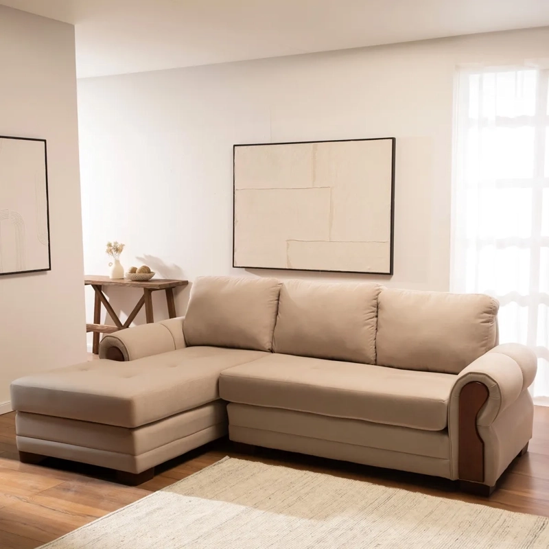 SECCIONAL IZQUIERDO LIVING FACTORY OREGON 4 CUERPOS BEIGE - 9