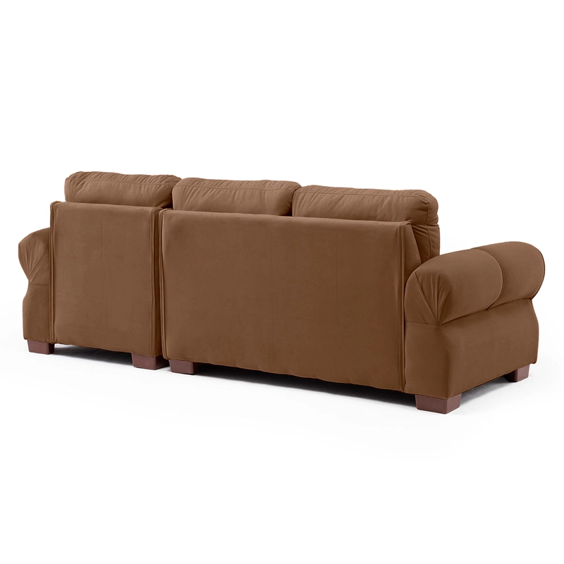 SECCIONAL DERECHO LIVING FACTORY OREGON 4 CUERPOS CHOCOLATE - 5